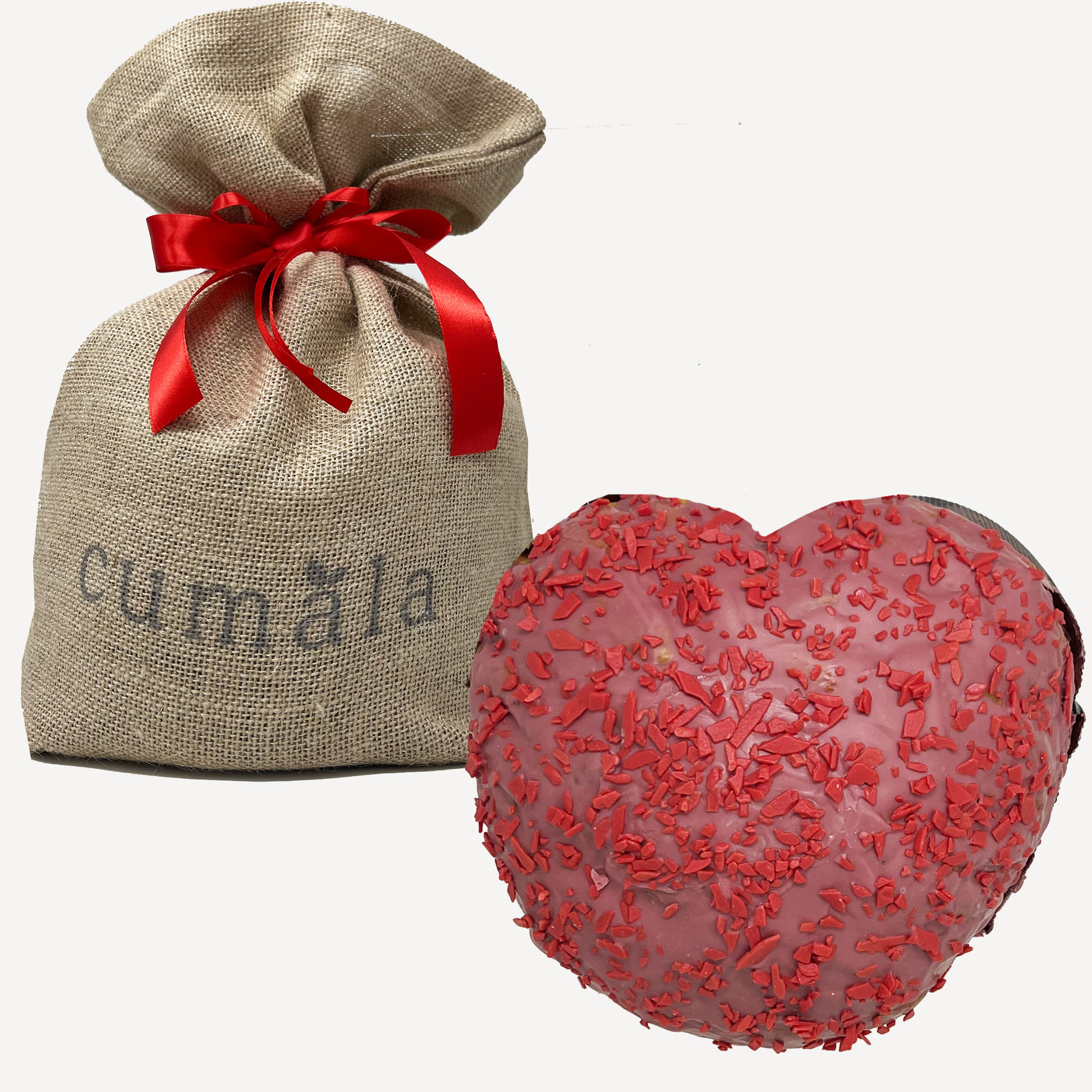 Cuore Dolce di San Valentino al Cioccolato Ruby e ai Frutti di Bosco - Cumala