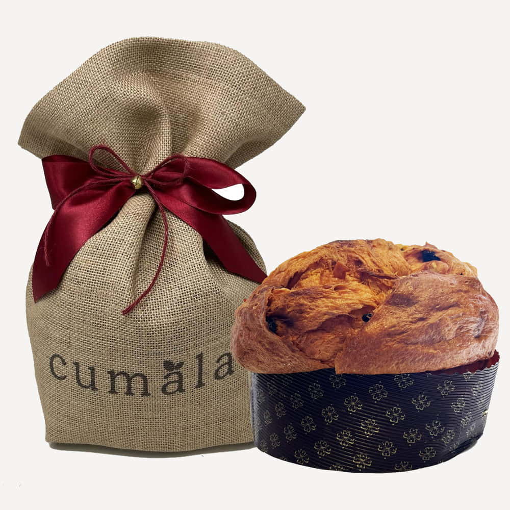 Cumala Panettone Artigianale Tradizionale con Uvetta e Canditi di Sicilia 1 kg