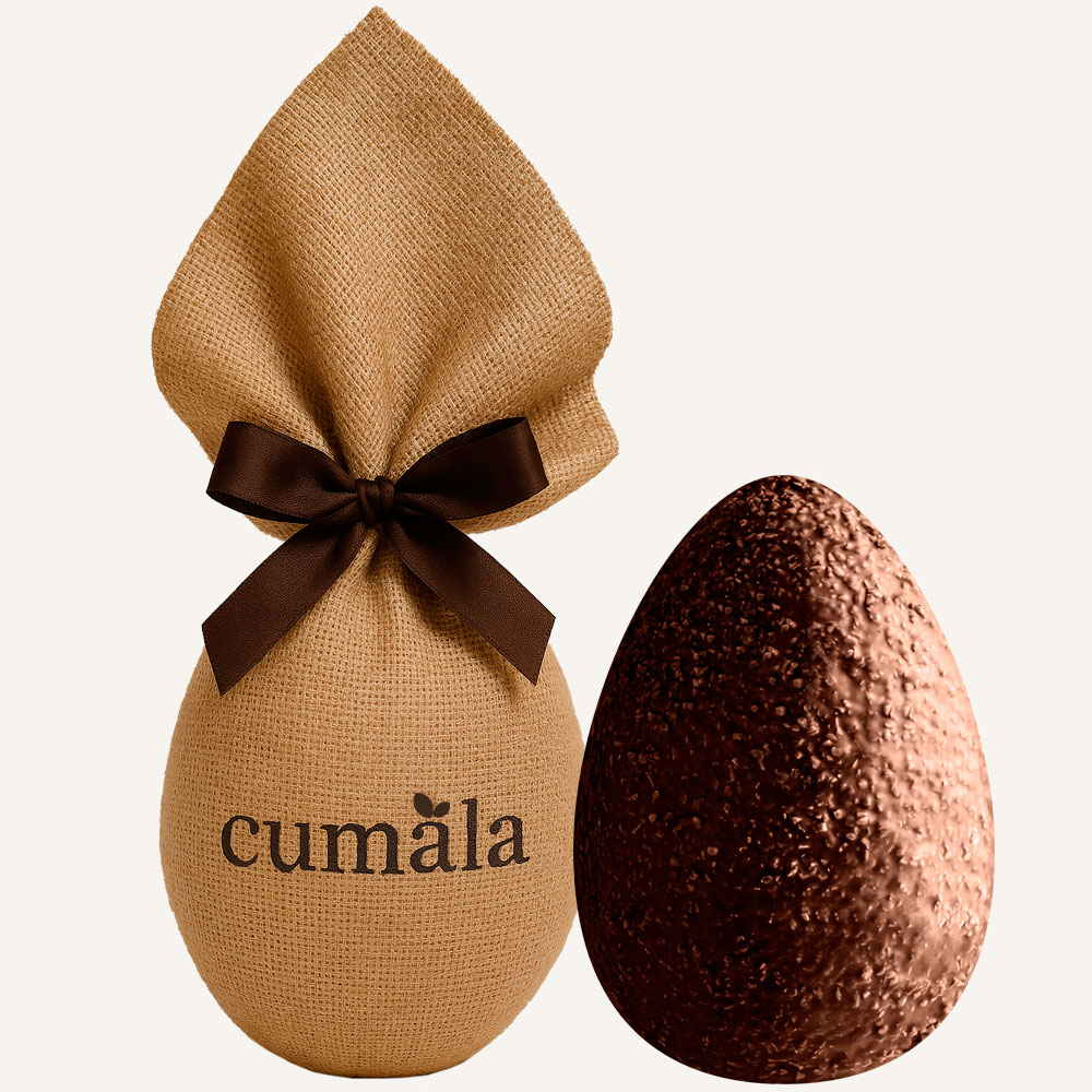 $Uovo con Cioccolato Fondente e Granella di Nocciole
