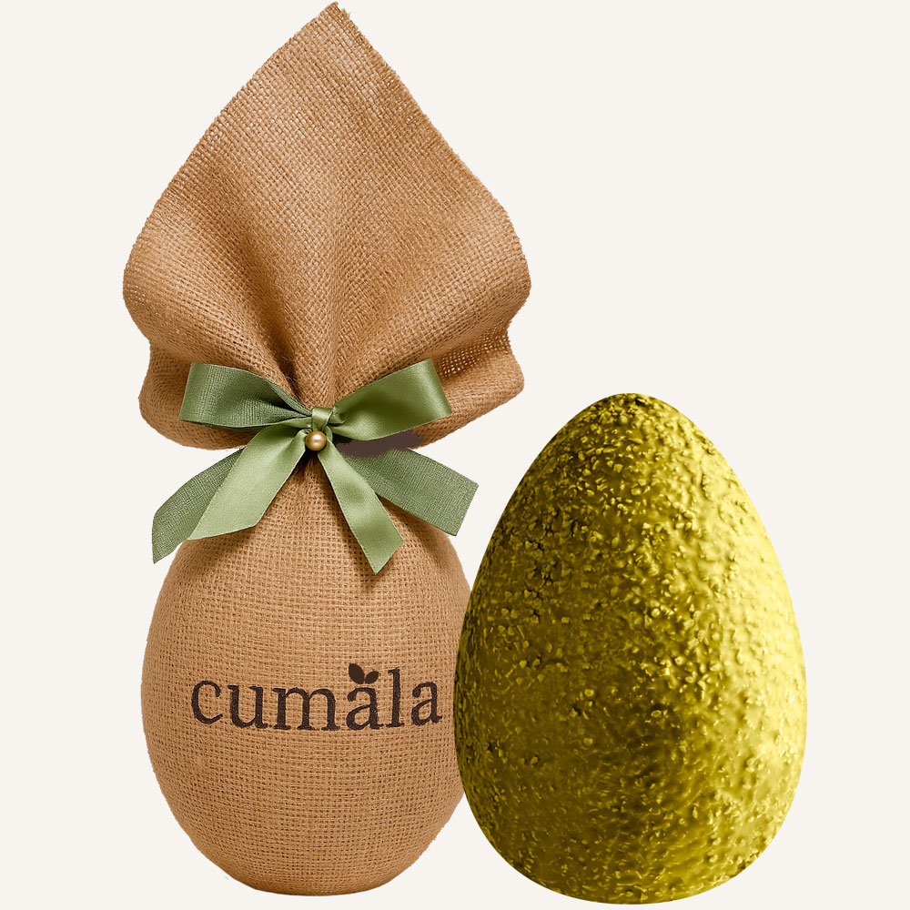 $Uovo con Cioccolato e Granella di Pistacchio
