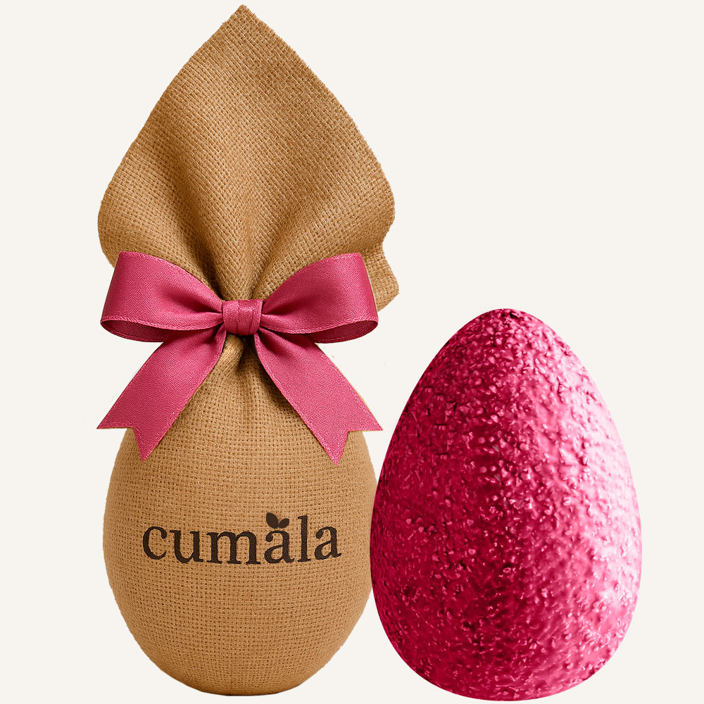 $Uovo con Cioccolato Ruby con e Croccanti ai Frutti Rossi