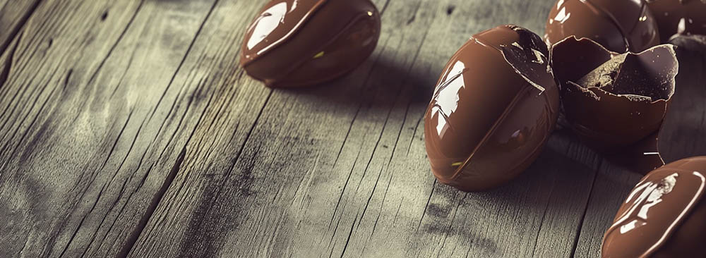 Uova granellate al cioccolato